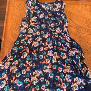 Simply Vera short floral dress with pockets sz XL